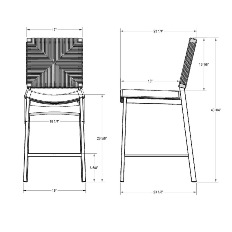 Amisco Abby Non Swivel Stool