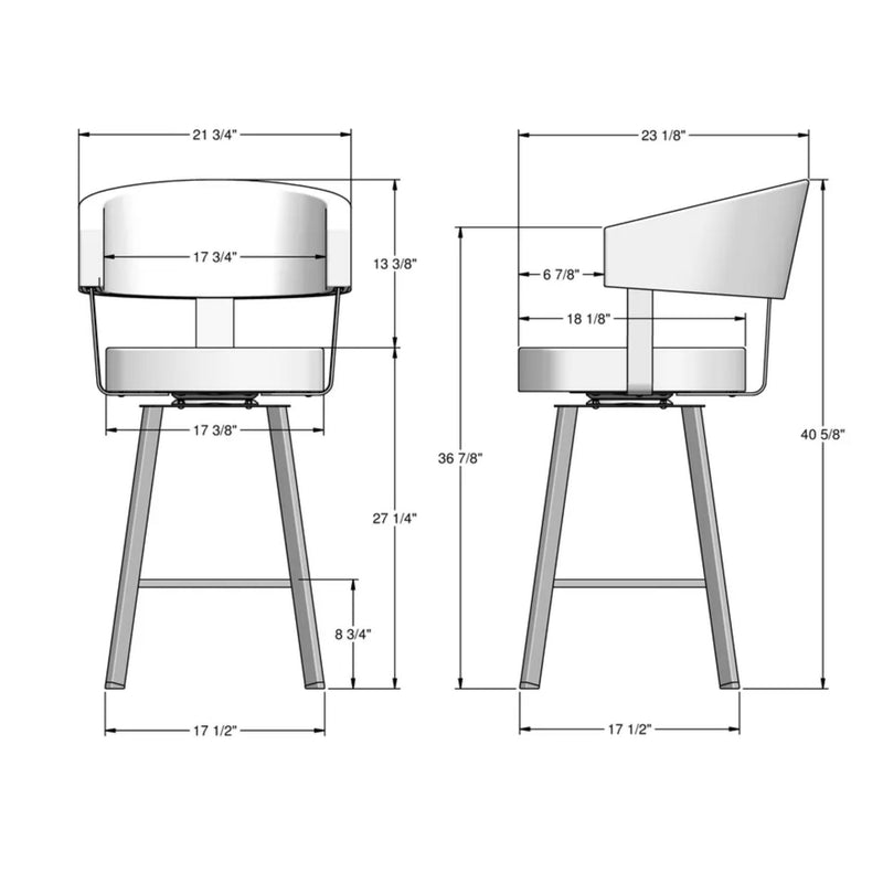Amisco Grissom Swivel Stool