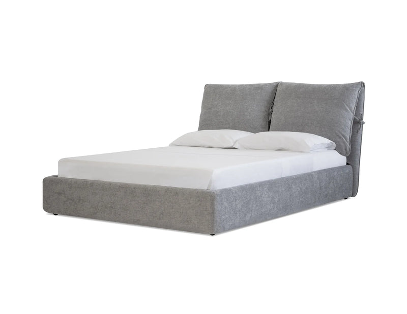 Mobital Plume Bed in Heather Grey Chenille