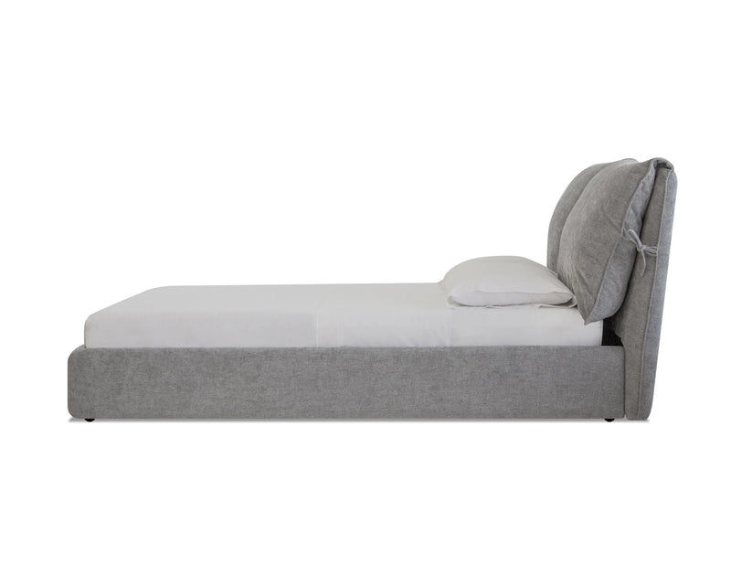Mobital Plume Bed in Heather Grey Chenille