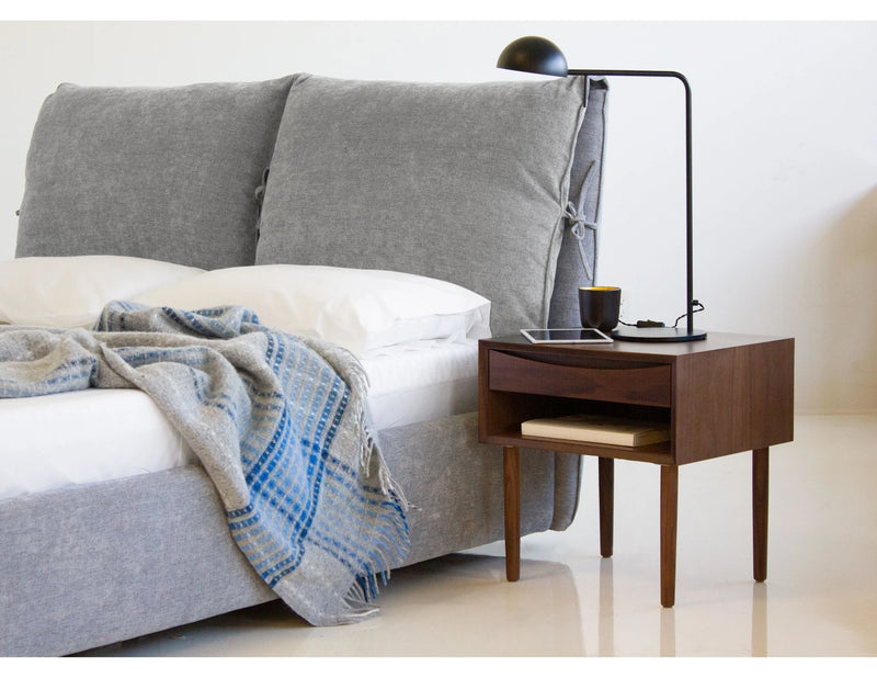 Mobital Plume Bed in Heather Grey Chenille