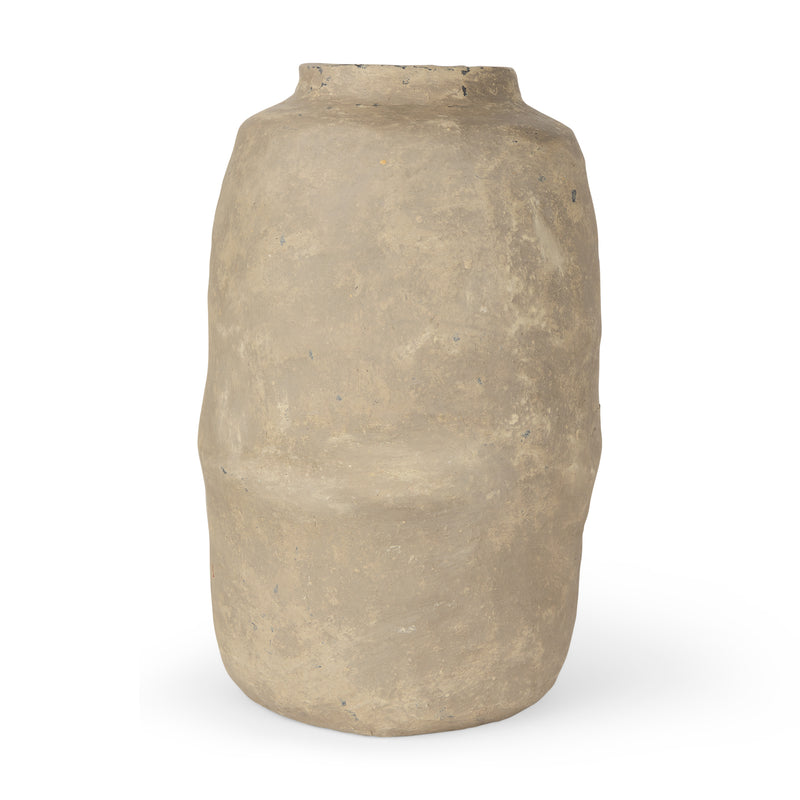 Mercana Bala Large Gray Paper Mache Vase