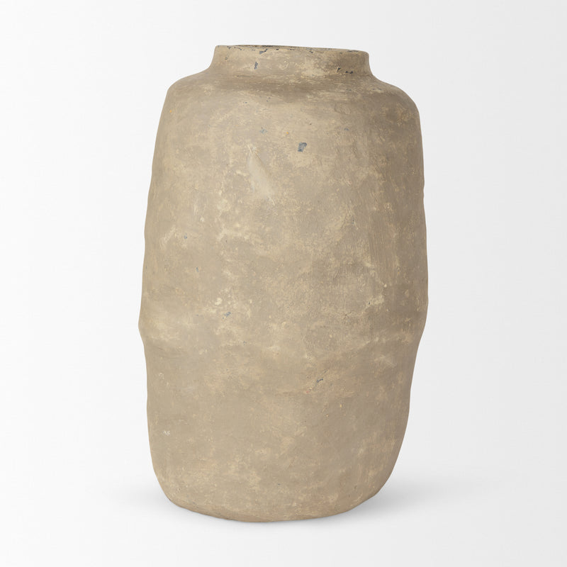 Mercana Bala Large Gray Paper Mache Vase
