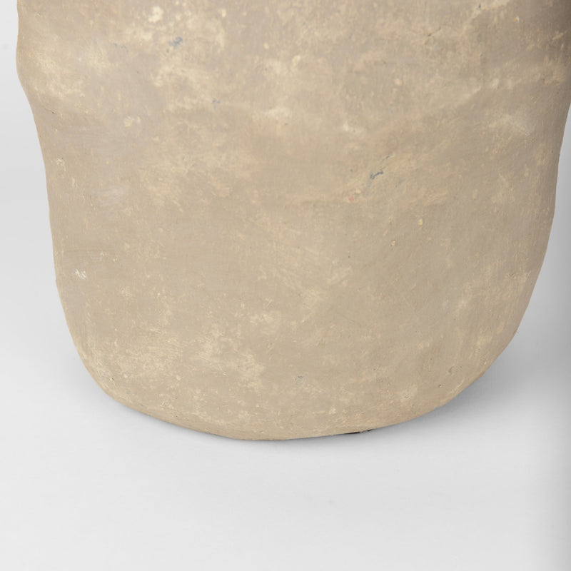 Mercana Bala Large Gray Paper Mache Vase