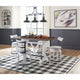 ASHLEY Valebeck Counter Dining Set - White / 3 pce