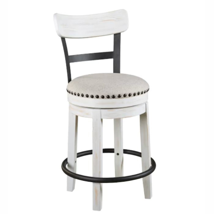 ASHLEY Valebeck Counter Dining Set - White / 3 pce