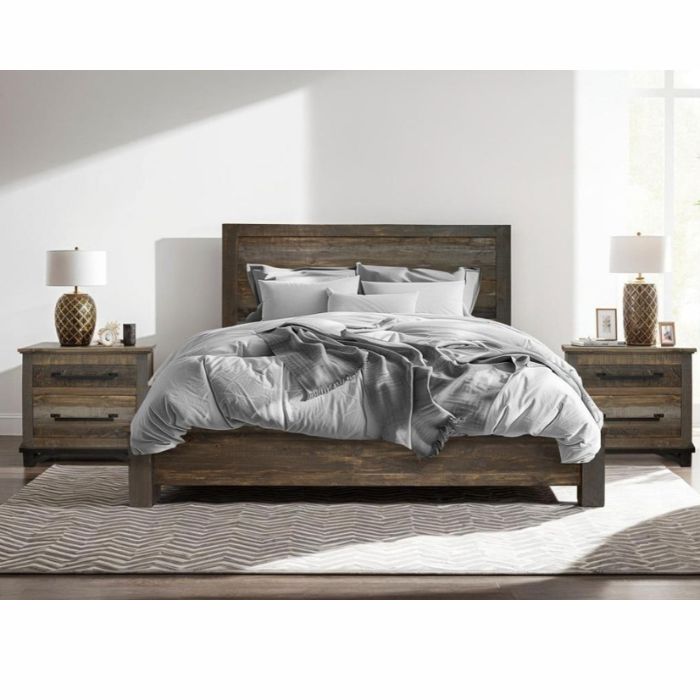 IFD Loft Brown Bed Set / Full