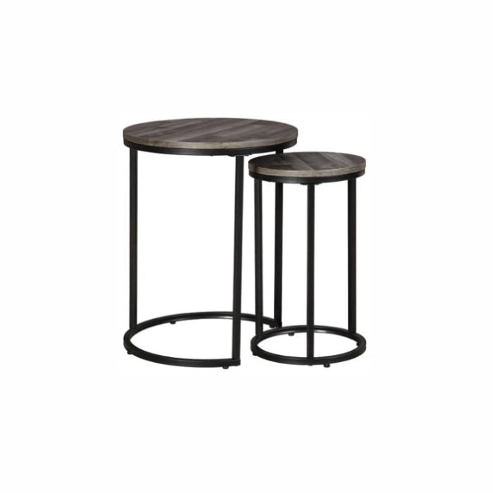 Ashley Furniture - Briarsboro Accent Table (Set of 2) -Gray washed finish