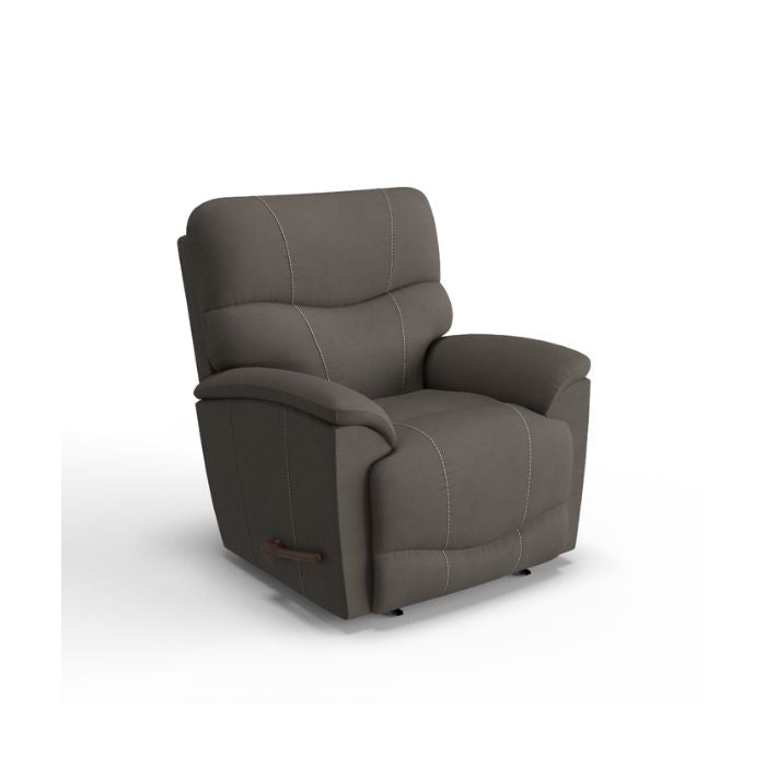 LAZBOY Trouper Leather Recliner / Grey