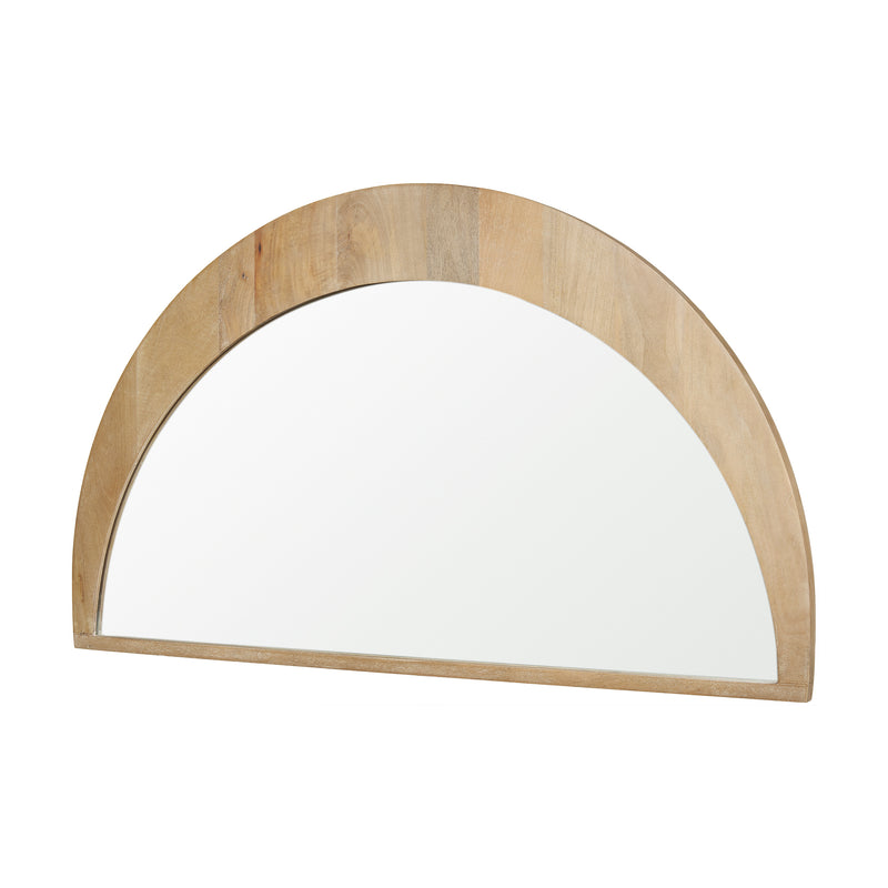 Mercana Celeste Light Brown Wood Large Mirror