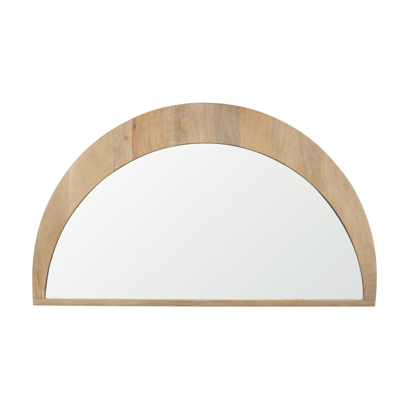 Mercana Celeste Light Brown Wood Large Mirror