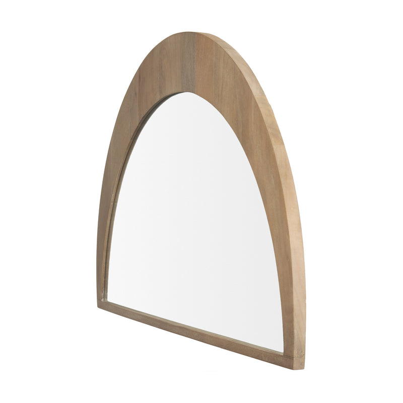 Mercana Celeste Light Brown Wood Large Mirror