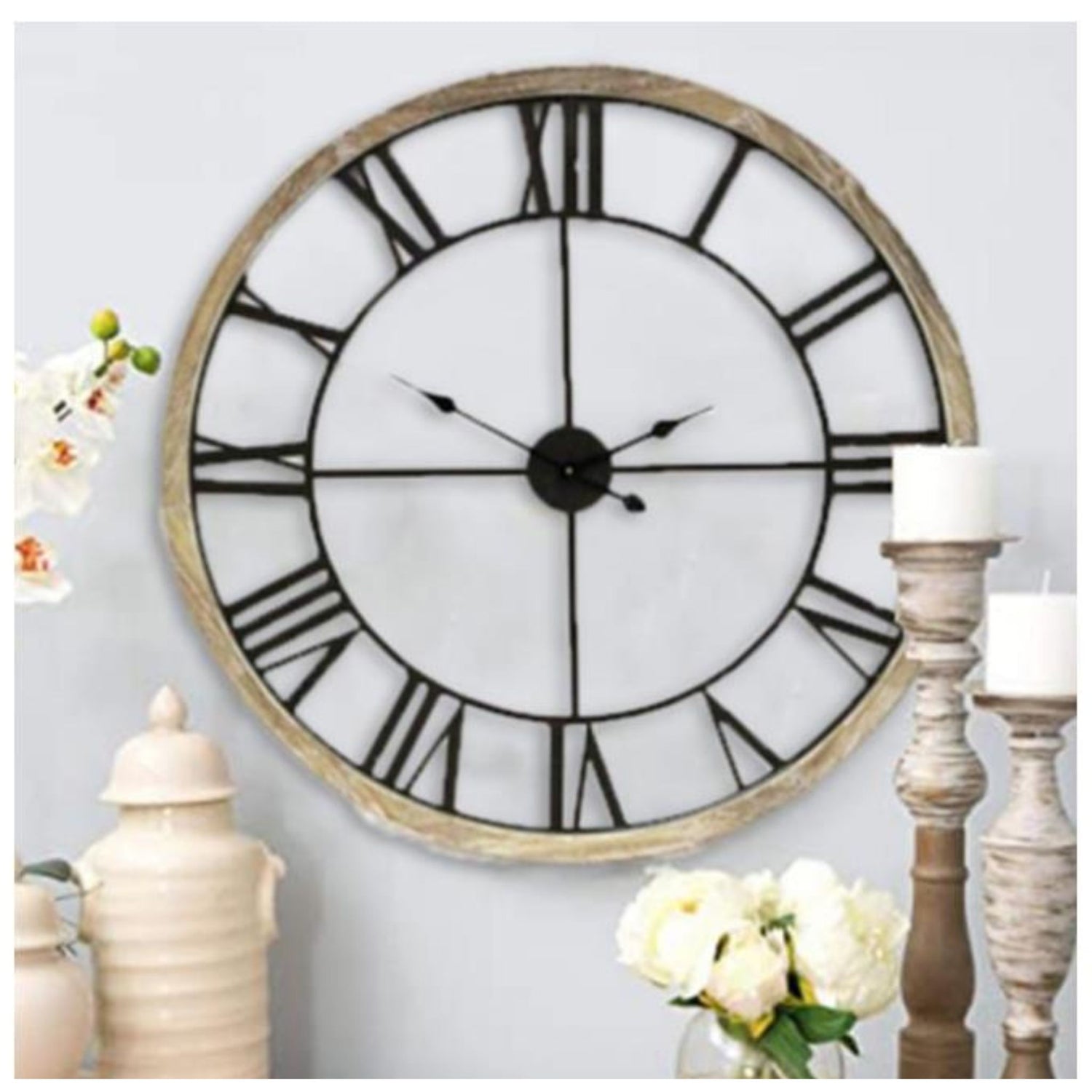 Splash Farmhouse Wall Clock