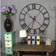 Splash Large Iron Farmhouse Clock