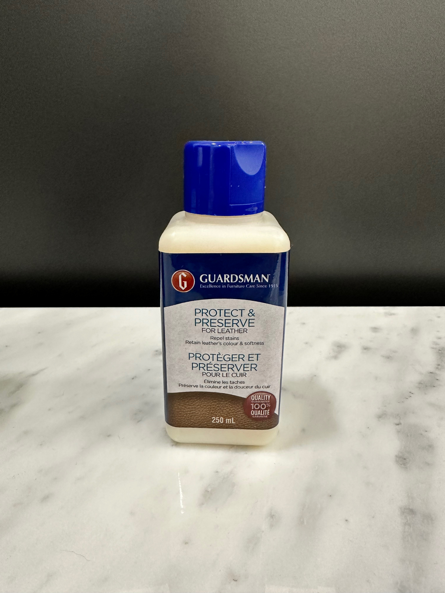 Guardsman Protect & Preserve Repels Stains, Retains Color and Softness, for Leather Furniture & Car Interiors