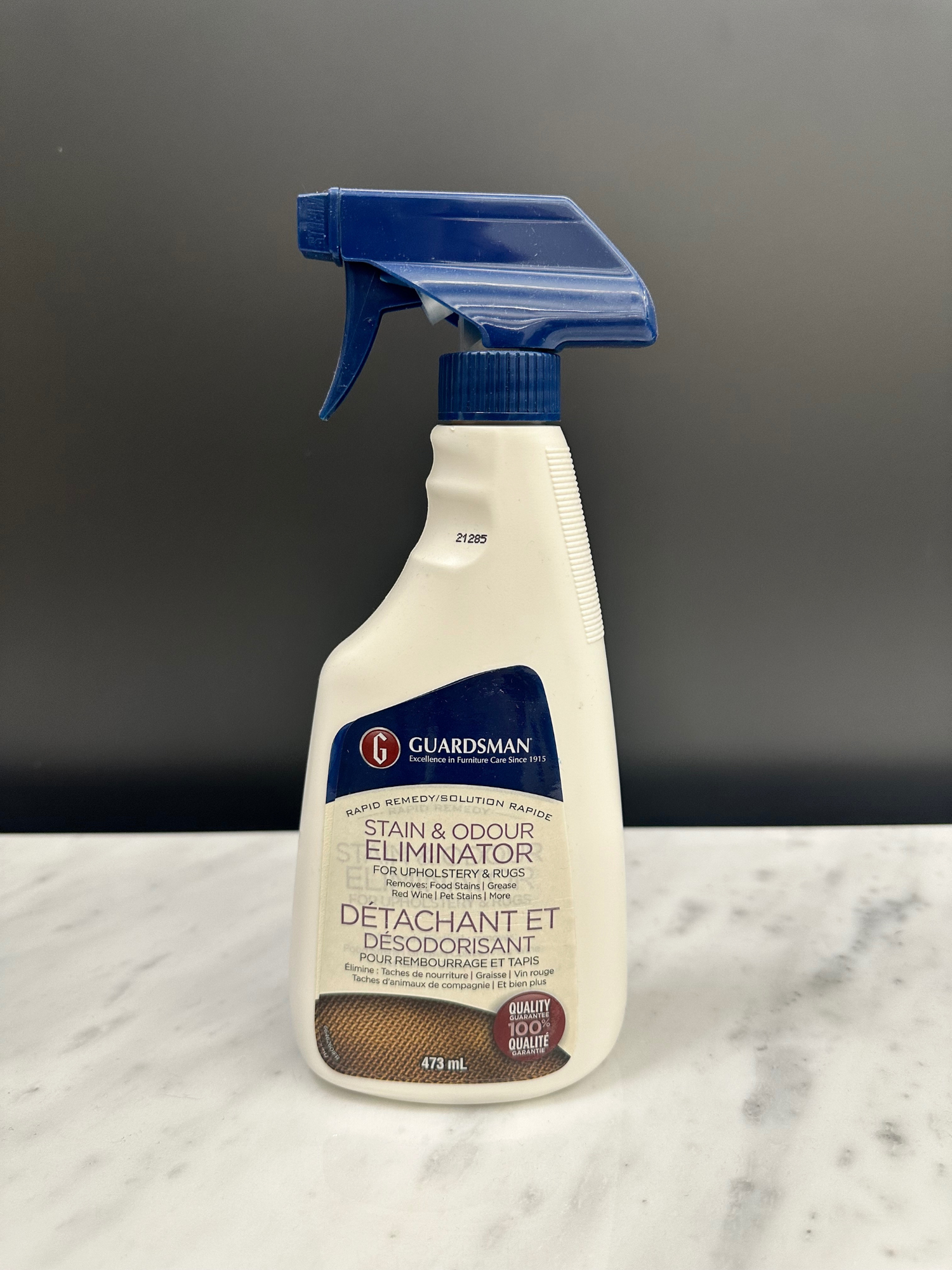 Guardsman 462600 Stain & Odor Eliminator for Fabric Removes Stains, Grease, Red Wine, Pet Stains,16 Oz Spray