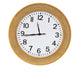 Splash Woven Wood Frame Round Wall Clock