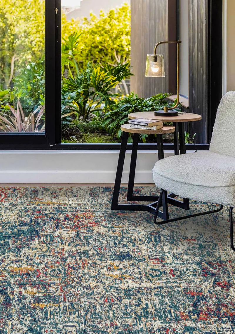 Mother Ruggers Jacquard Aqua Cooper Rug