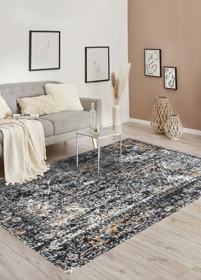 Mother Ruggers Jacquard Black Cooper Rug