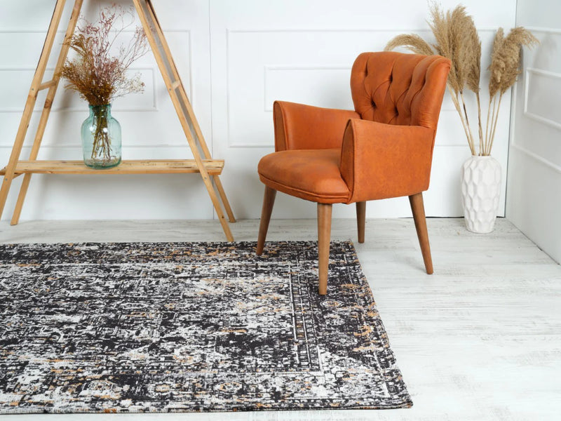 Mother Ruggers Jacquard Black Cooper Rug