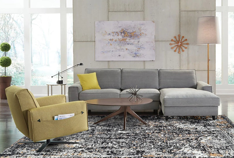 Mother Ruggers Jacquard Black Cooper Rug