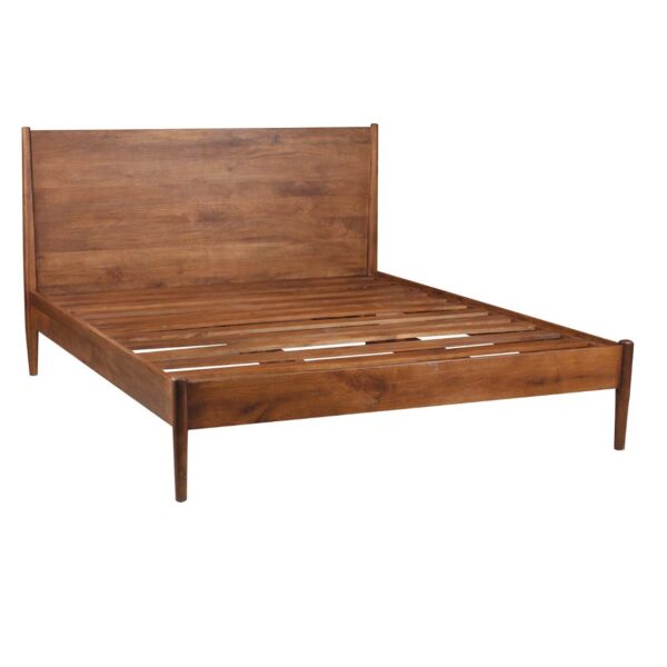 Mid-Century Mango Wood Bed / Queen