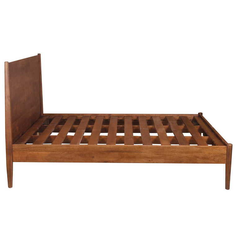 Mid-Century Mango Wood Bed / Queen