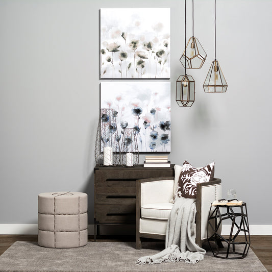 Mercana Petiole II Large Gold Toned Metal Table Candle Holder