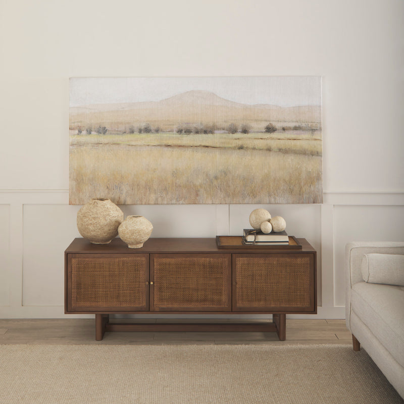 Mercana Ritu Large Beige Paper Mache Pot Vase