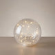 Globe Crackle Glass 6" LED Decor Light