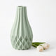 Pina Ceramic Vase Matte Green 11"