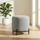 Pender Pin Leg Upholstered Ottoman Stool Grey