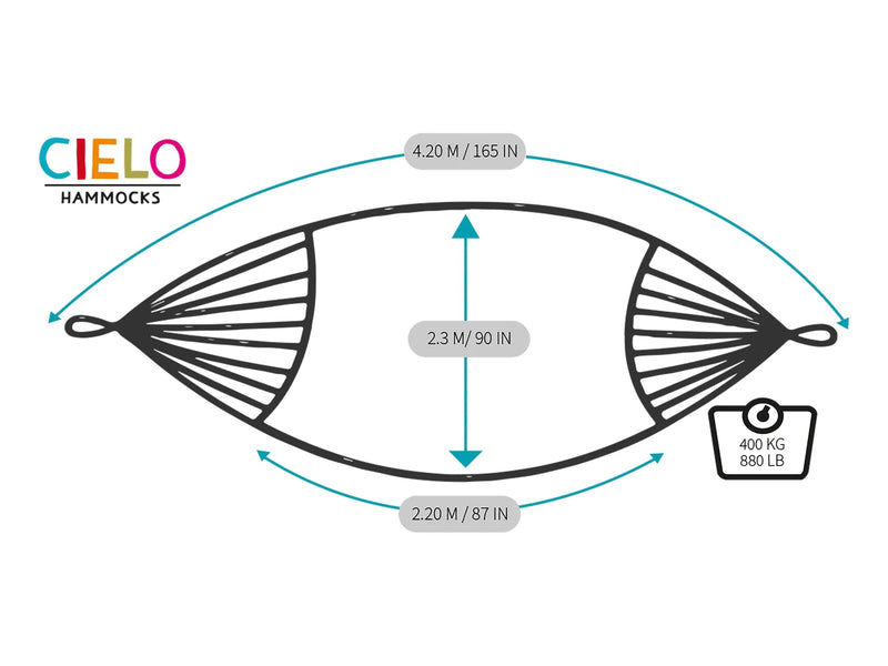 Ballam Furniture Thick Lounger Hammock - Blue