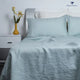 Highland Feather French Linen Bedding - Grass Green Sheet Set