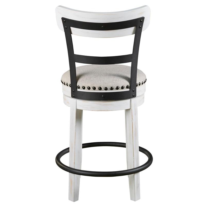 Ashley Furniture- Valebeck Upholstered Swivel Barstool – Ballam