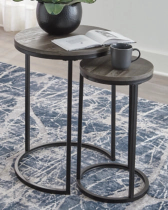 Ashley Furniture - Briarsboro Accent Table (Set of 2) -Gray washed finish