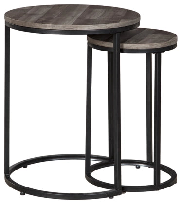 Ashley Furniture - Briarsboro Accent Table (Set of 2) -Gray washed finish