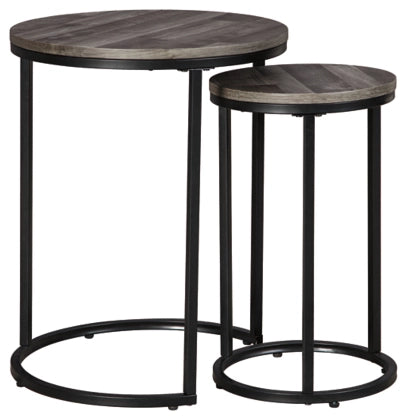 Ashley Furniture - Briarsboro Accent Table (Set of 2) -Gray washed finish