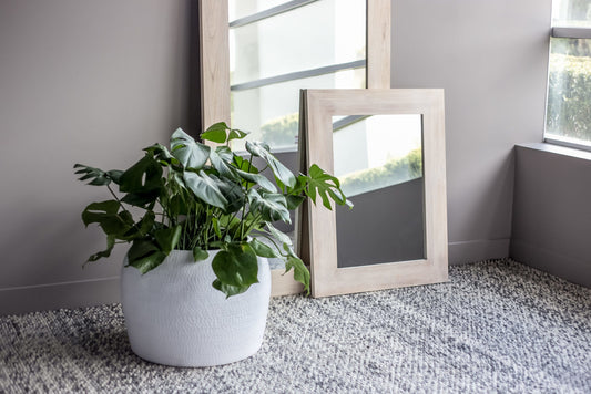 Style in Form Bohemian Floor Bristol Mirror – Light Oak