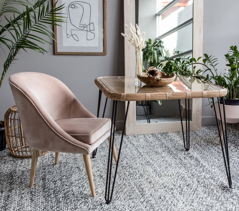 Style in Form Bohemian Floor Bristol Mirror – Light Oak