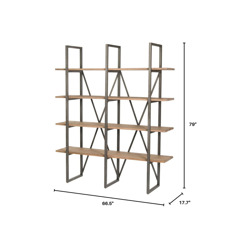 LH Imports Kenya Large  Cain  Rack  - Salvaged  Grey
