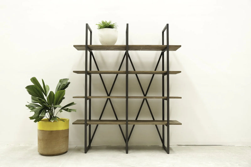 LH Imports Kenya Large  Cain  Rack  - Salvaged  Grey