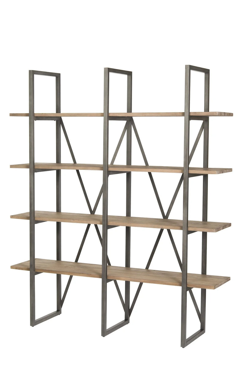 LH Imports Kenya Large  Cain  Rack  - Salvaged  Grey
