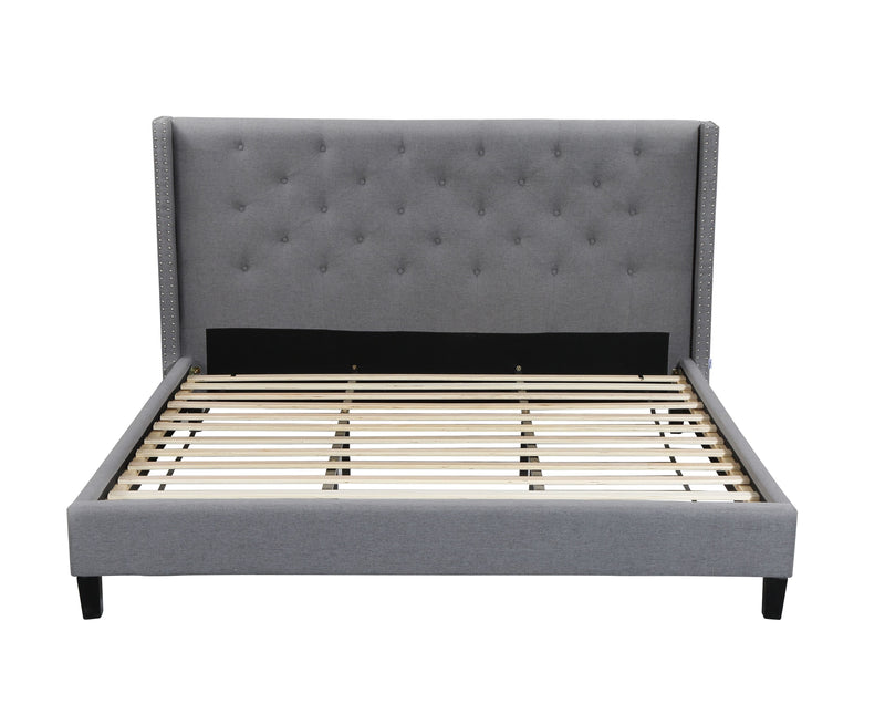 Husky  Megan Grey Platform Bed