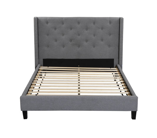 Husky  Megan Grey Platform Bed
