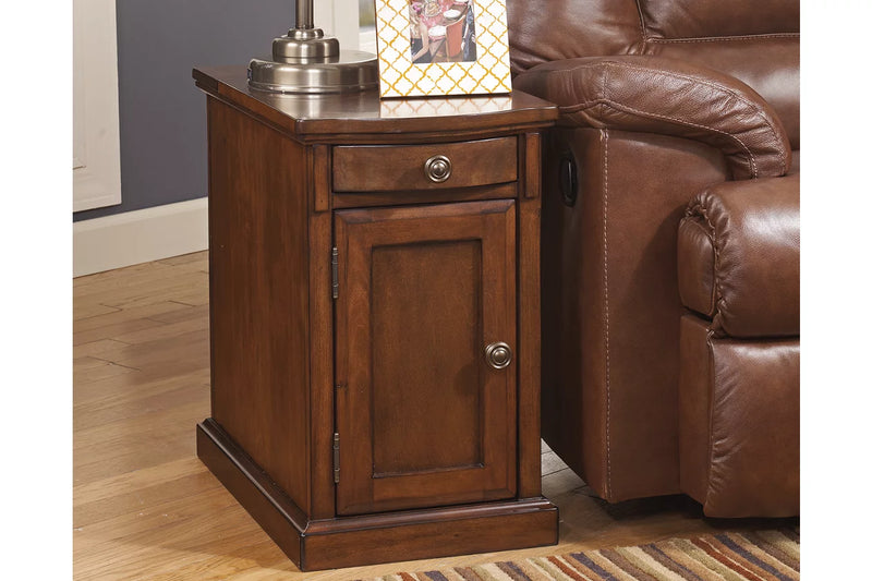 Ashley Furniture - Laflorn Chairside End Table with USB Ports & Outlets