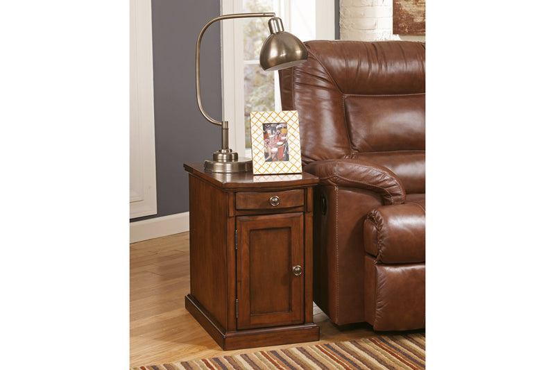 Ashley Furniture - Laflorn Chairside End Table with USB Ports & Outlets