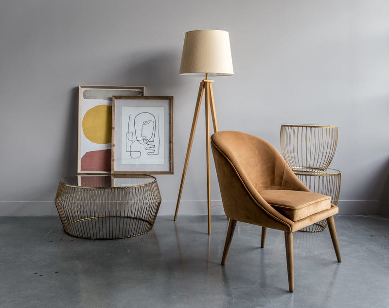 Style in Form Glass With Wood Frame Homme Wall Decor