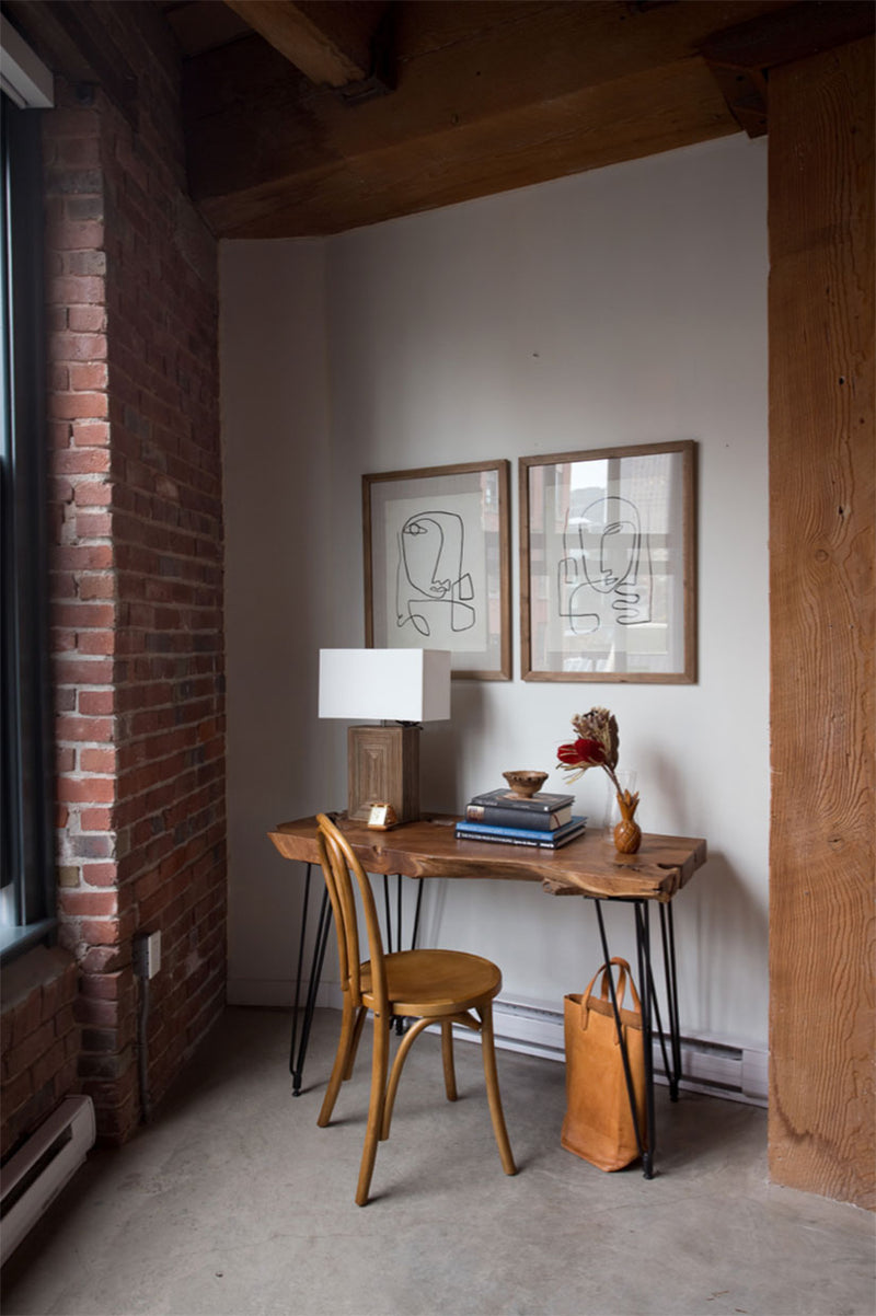 Style in Form Glass With Wood Frame Homme Wall Decor